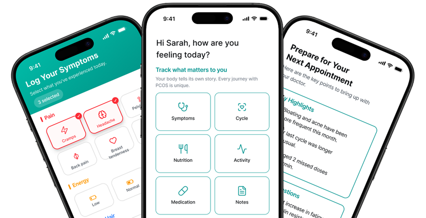 Cysta mobile app interface